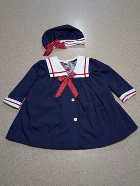 NWOT Vintage Girls 3-piece Sailor Outfit 24 Months